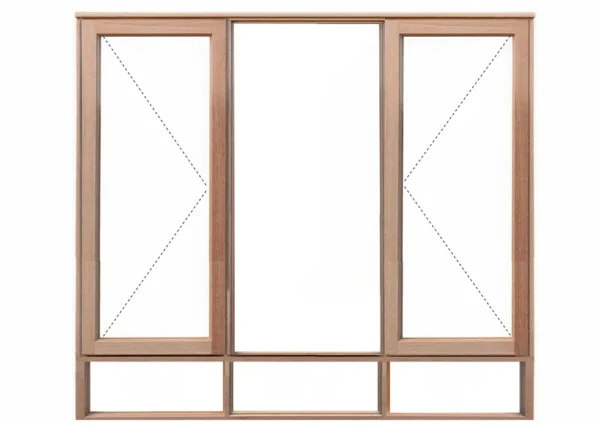 1562x1800 high wood window frame in meranti