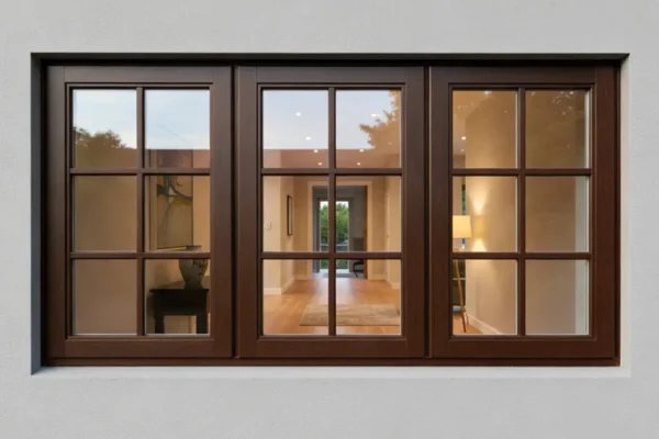 meranti cottage pane window with 3 panels