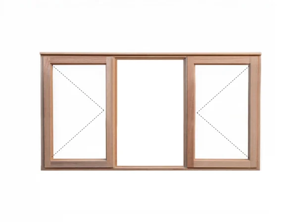 side hung wooden window with full pane glass 1562x900