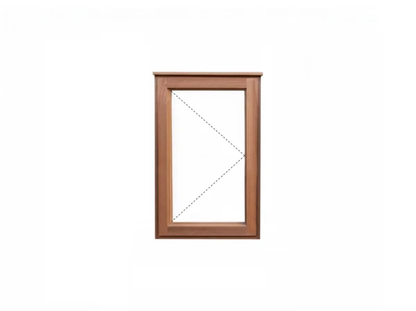 Side hung wooden window 550x900