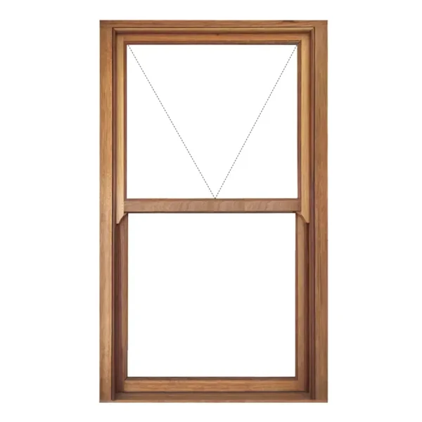 Mock Sash Full Pane Wooden Window 900 x 1500