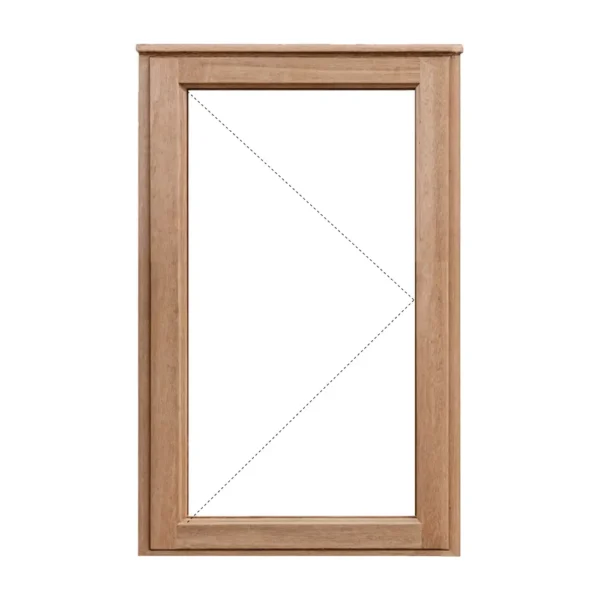 Side hung wooden window 550x900