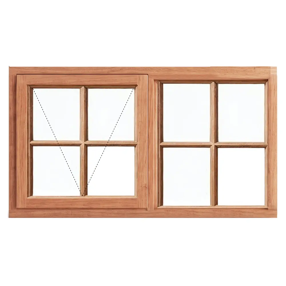 Top Hung Cottage Pane Wooden Window 1155 x 600