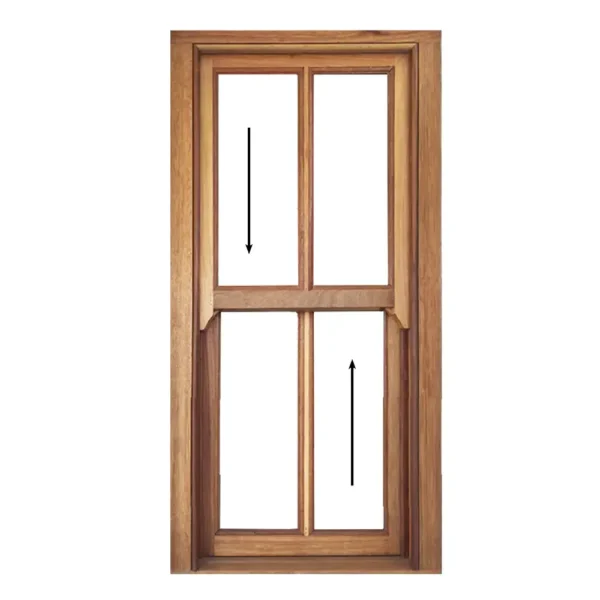 Victorian Wooden Sliding Sash Window 600 x 1200
