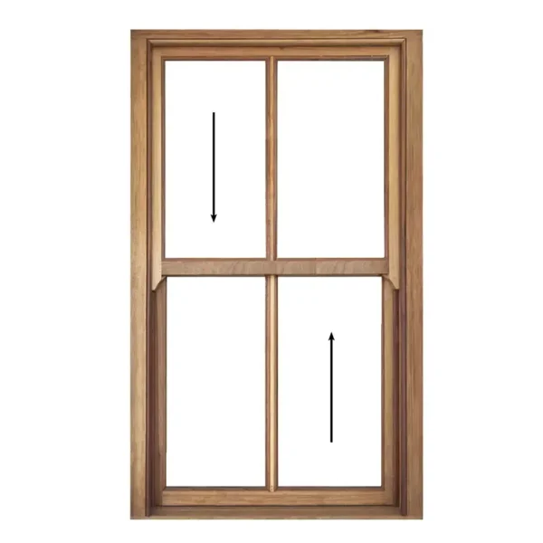 Victorian Wooden Sliding Sash Window 900 x 1500