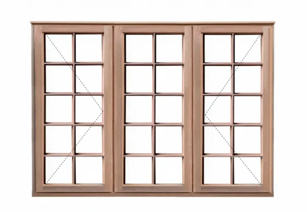 cottage pane meranti wood window 1562x1500