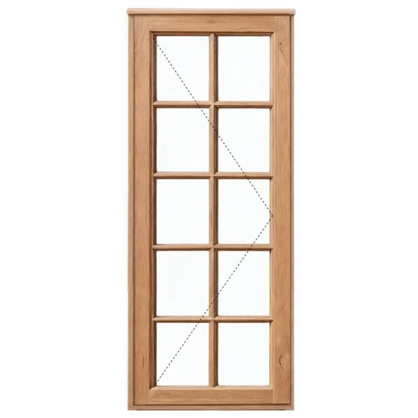 cottage pane side hung window 550x1500