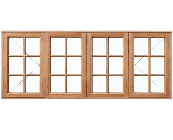cottage pane wood window frame 2068x900