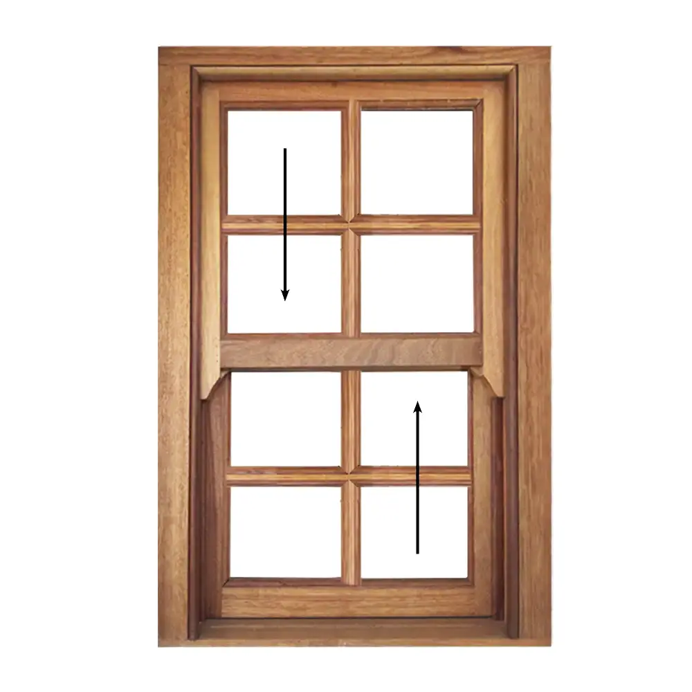 Cottage Pane Wooden Sliding Sash Window 600 x 900