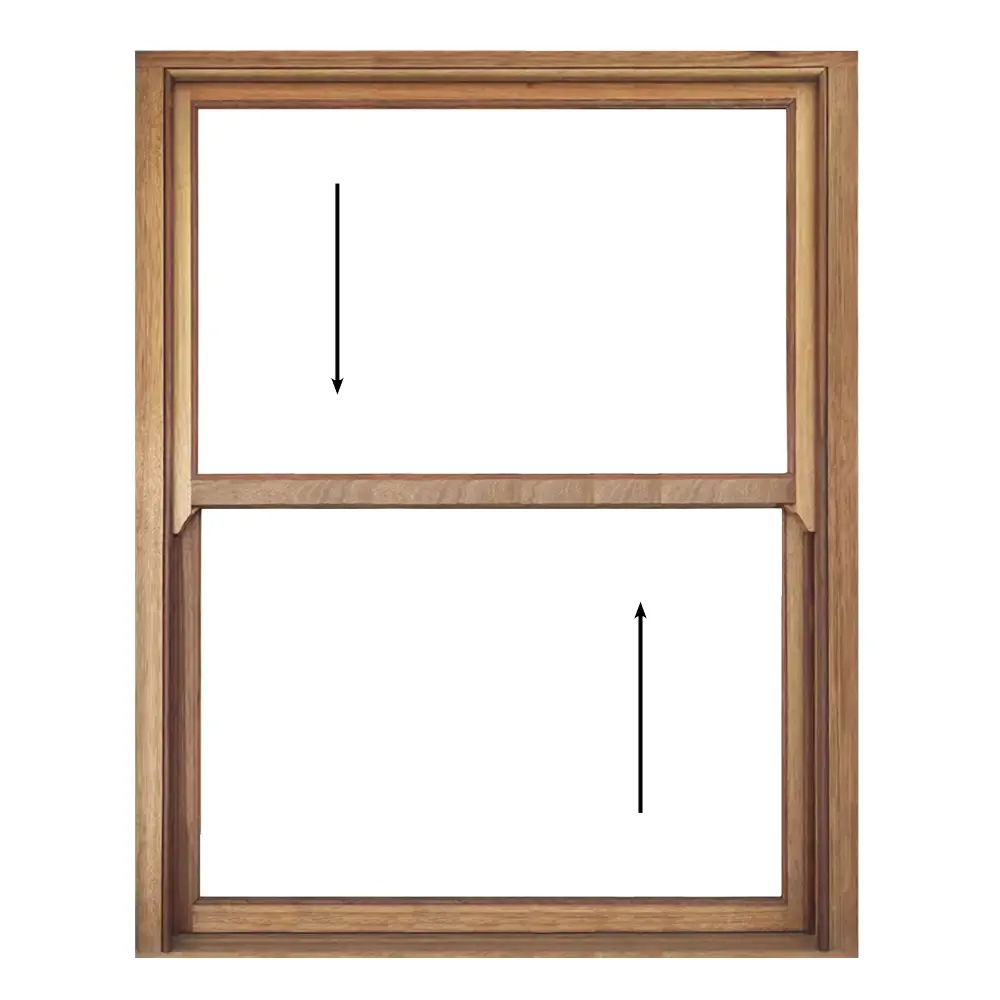 Full Pane Wooden Sliding Sash Window 1200 x 1500