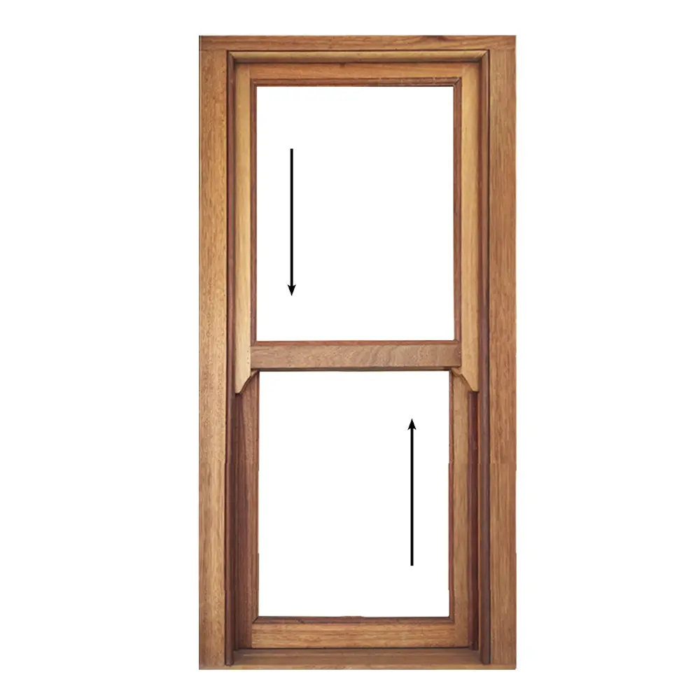 Full Pane Wooden Sliding Sash Window 600 x 1200