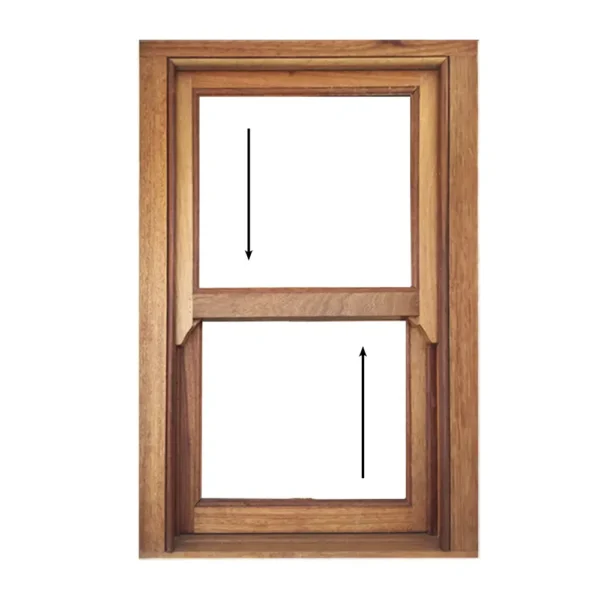 Full Pane Wooden Sliding Sash Window 600 × 900