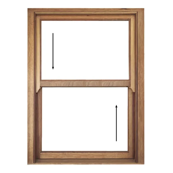 Full Pane Wooden Sliding Sash Window 900 x 1200