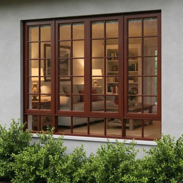 wooden window cottage pane side hung panels 2068x1800