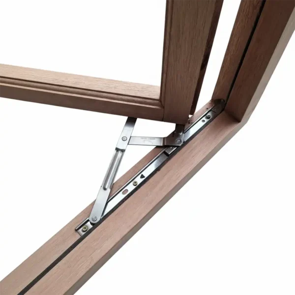 side hung window frame in meranti wood