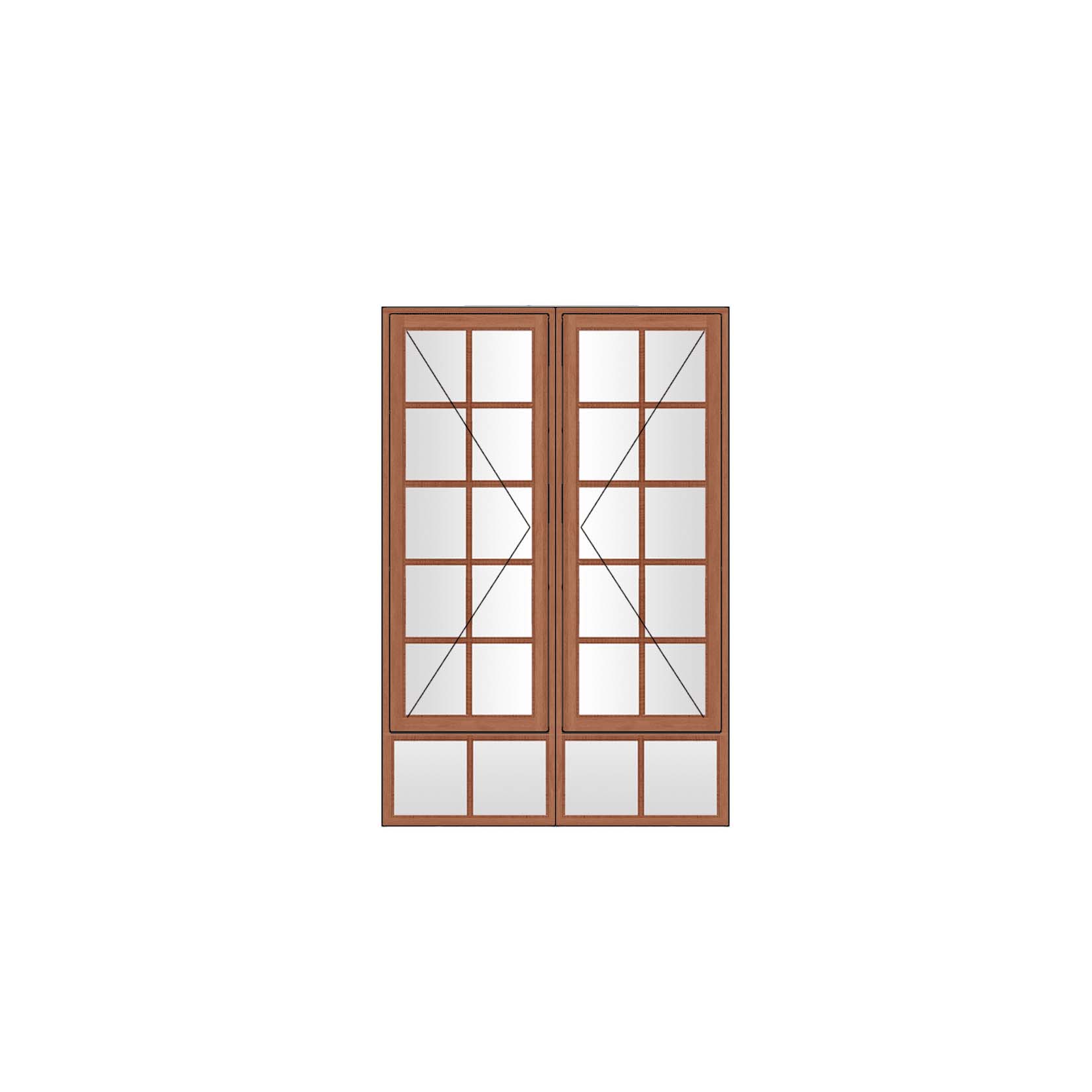 buy wooden cottage page windows from K Parker Joinery - side hung 1056mm x 1800mm
