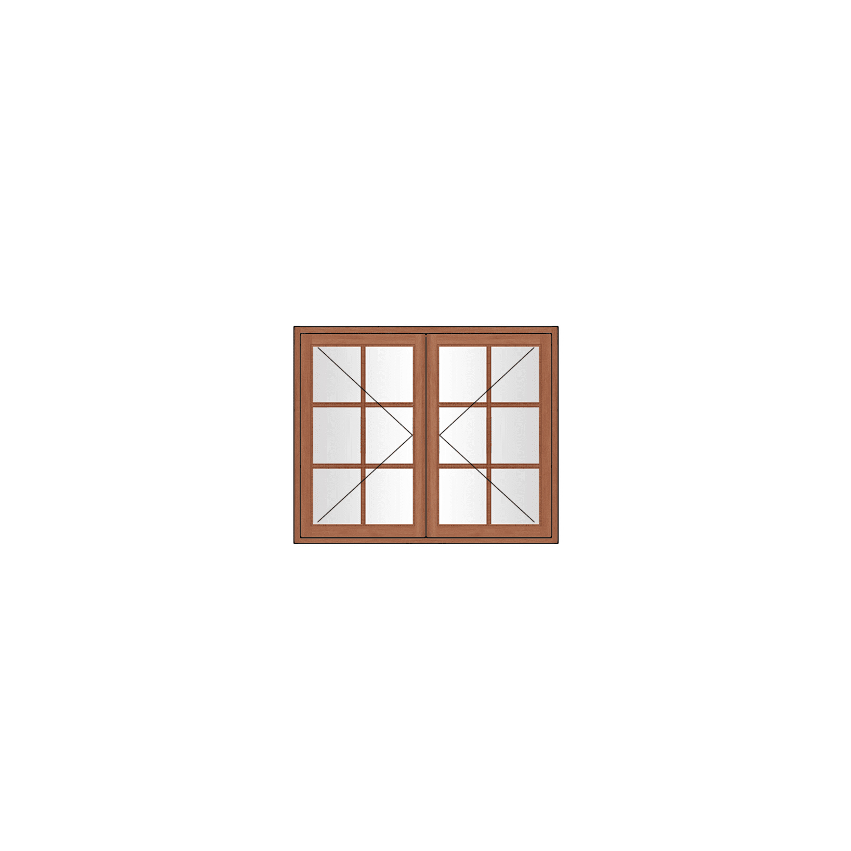 wooden cottage page window