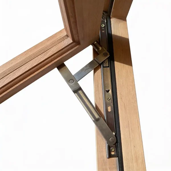 wooden top hung window quality hinges - k parker joinery