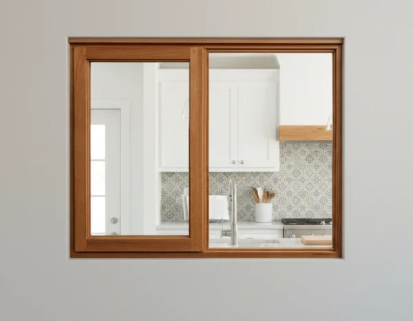 full pane glass wooden window - side hung profile 1056x900