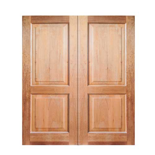 2 panel heavy wooden doors