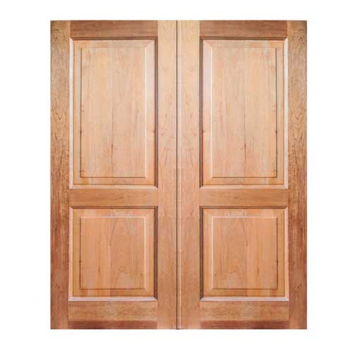 2 pane heavy solid wooden doors