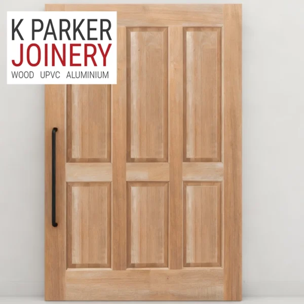 6 panel wooden pivot door