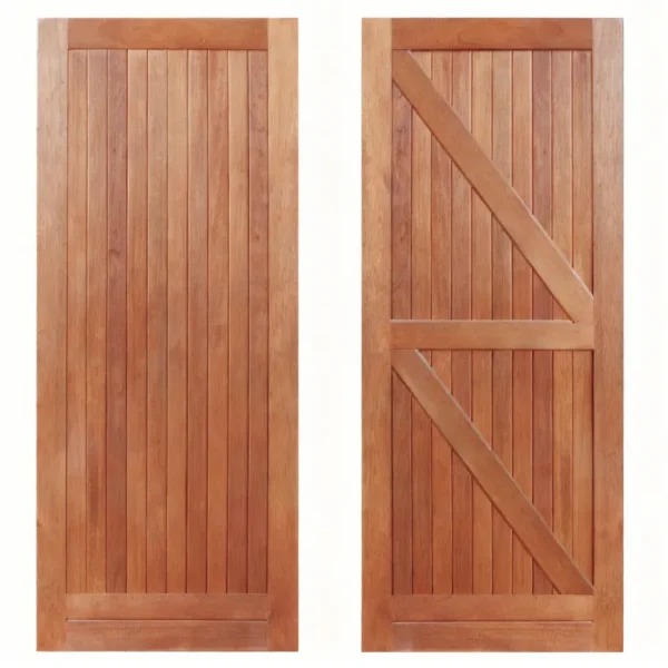 Framed Ledged and Braced Single Wooden Door