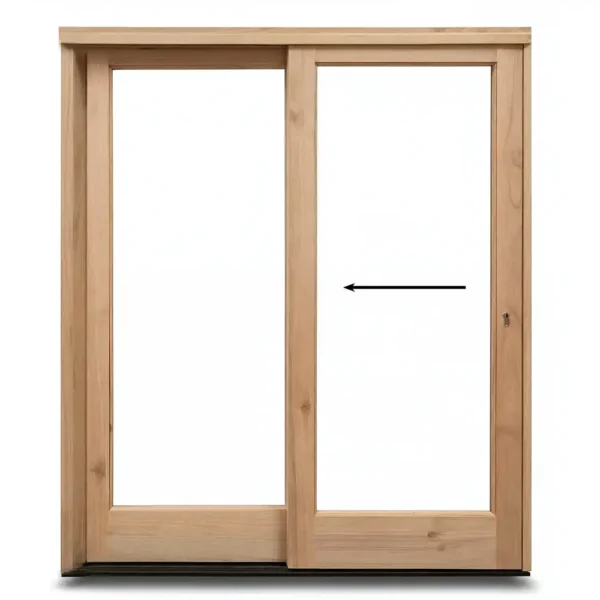 1800mm-Wooden-Sliding-Door-Full-Pane-left-opening