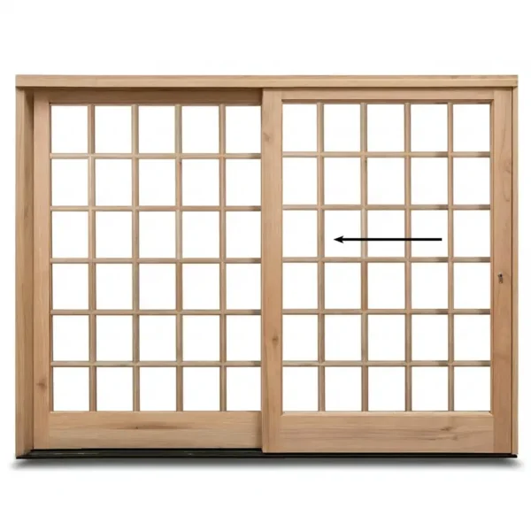2400mm-Wooden-Sliding-Door-Cottage-Pane-Left-opening
