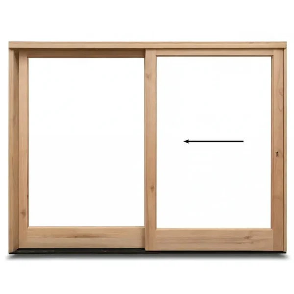 2400mm-Wooden-Sliding-Door-Full-Pane-Left-opening