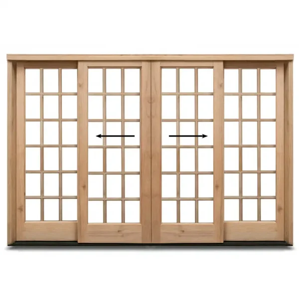 3000mm-Wooden-Sliding-Door-Cottage-Pane-Centre-Opening
