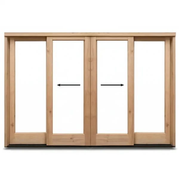 3000mm-Wooden-Sliding-Door-Full-Pane-Centre-Opening