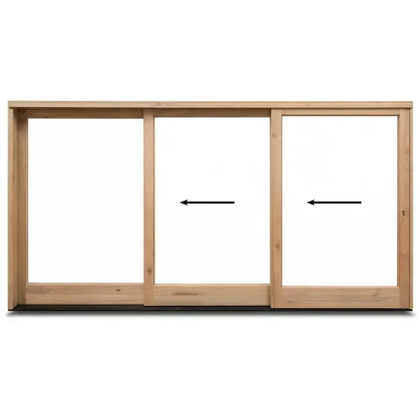 3568mm-Wooden-Sliding-Door-3-Panel-Full-Pane-Left-Opening