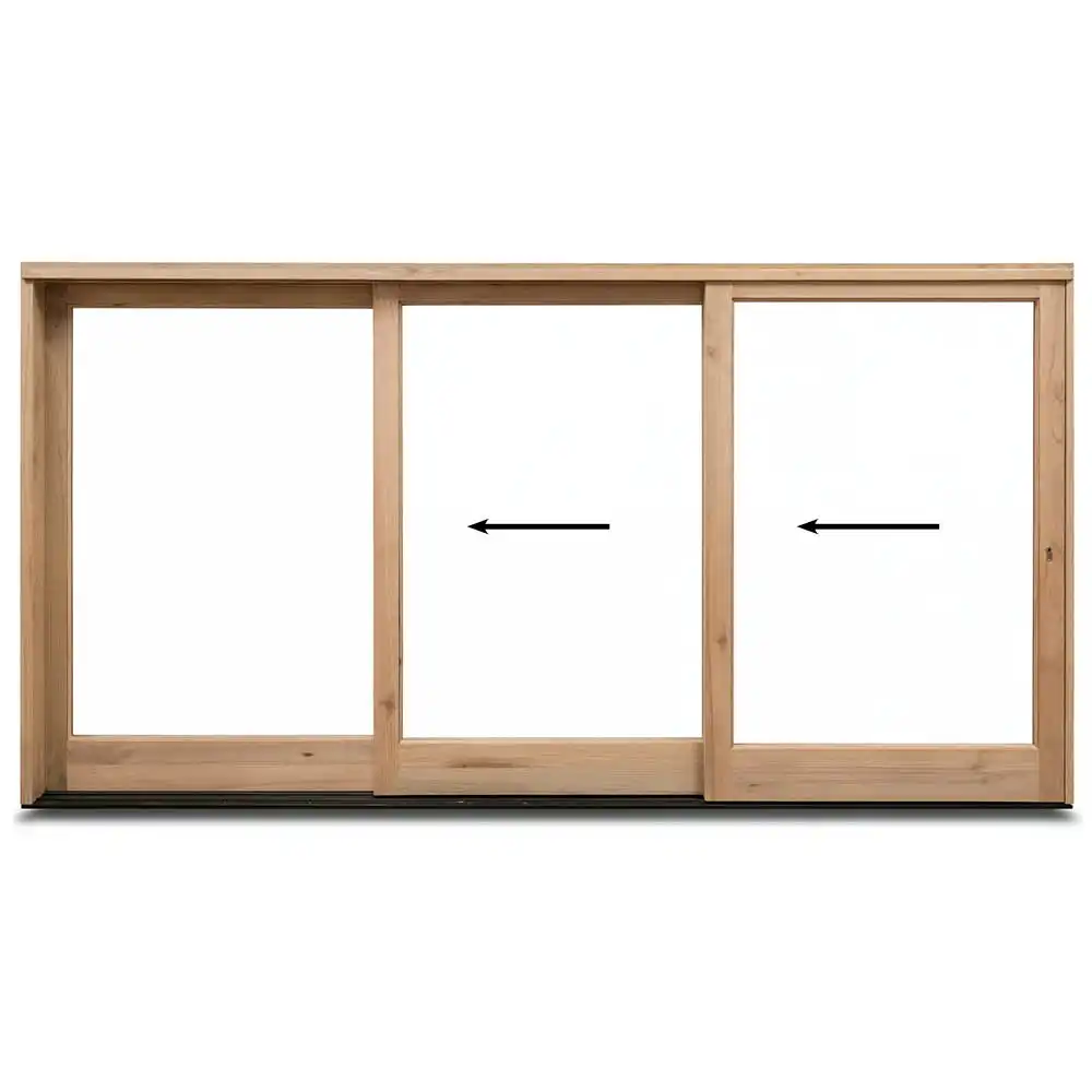 3568mm-Wooden-Sliding-Door-3-Panel-Full-Pane-Left-Opening
