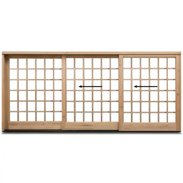 4468mm-Wooden-Sliding-Door-–-3-Panel-Cottage-Pane-left-opening