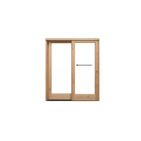 1800 wooden sliding door full pane