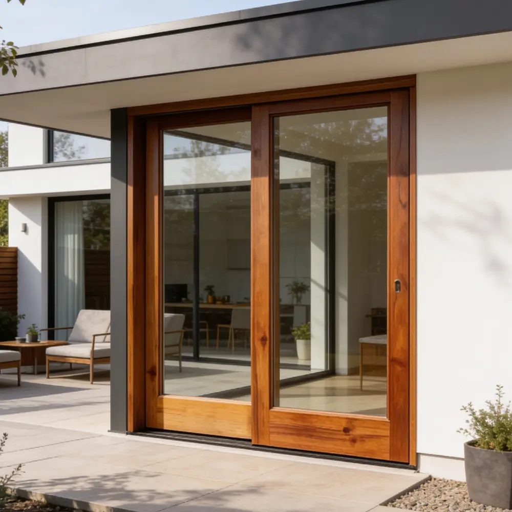 wooden sliding door 2100 x2100