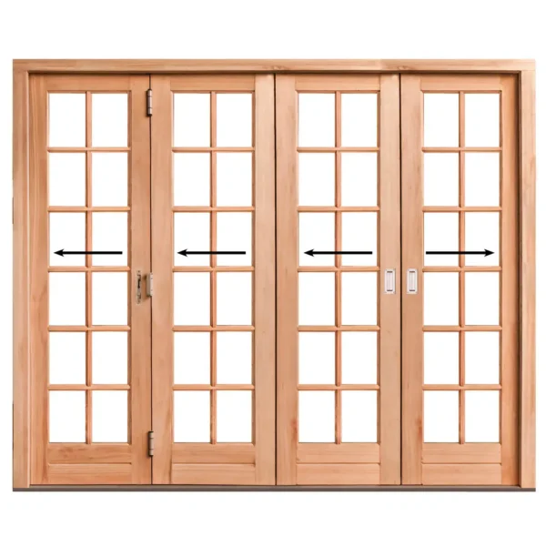 2524mm-Cottage-Pane-Wooden-Folding-Door-4-Panel-Left-Opening