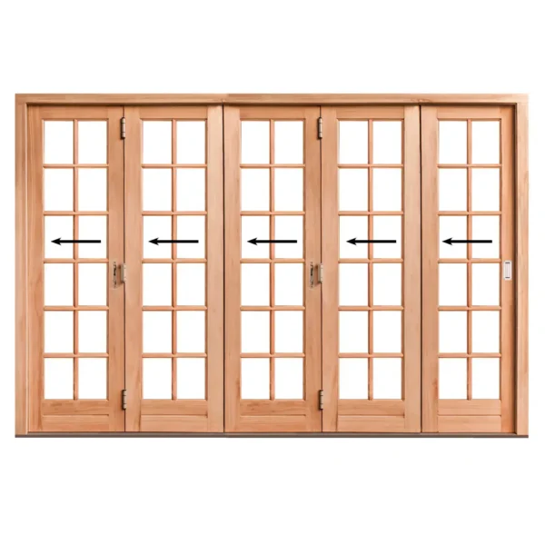 3110mm-Cottage-Pane-Wooden-Folding-Door-5-Panel-Left-Opening