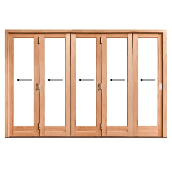 3110mm-Wooden-Folding-Door-5-Panel-Left-Opening