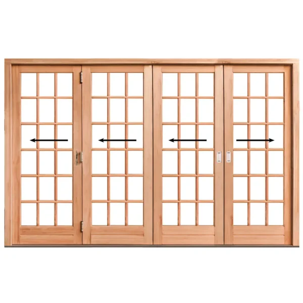 3336mm-Cottage-Pane-Wooden-Folding-Door-4-Panel-Left-Opening