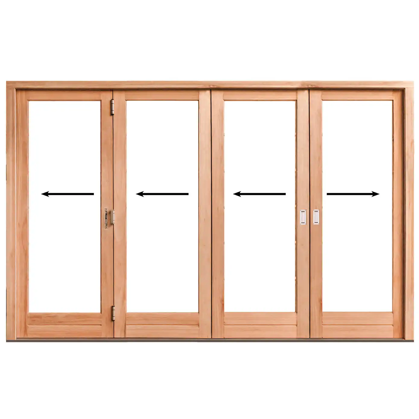 3336mm-Wooden-Folding-Door-4-Panel-Left-opening