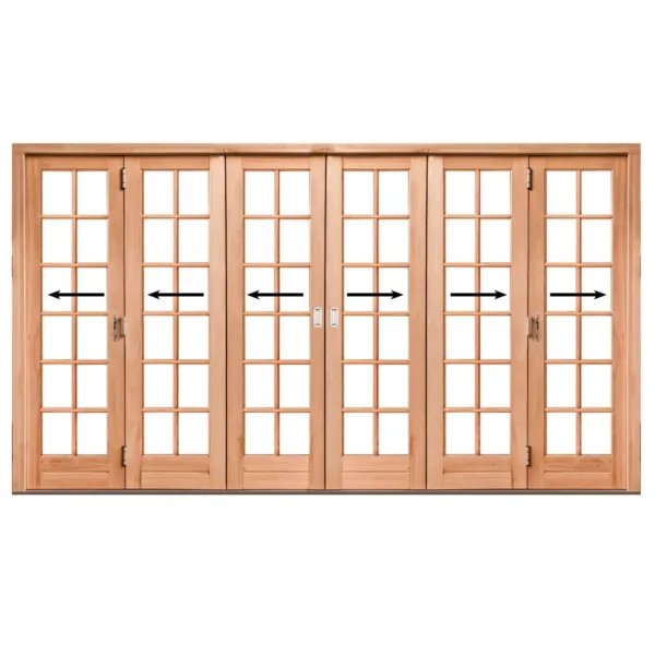 3792mm-Cottage-Pane-Wooden-Folding-Door-6-Panel-Centre-Opening