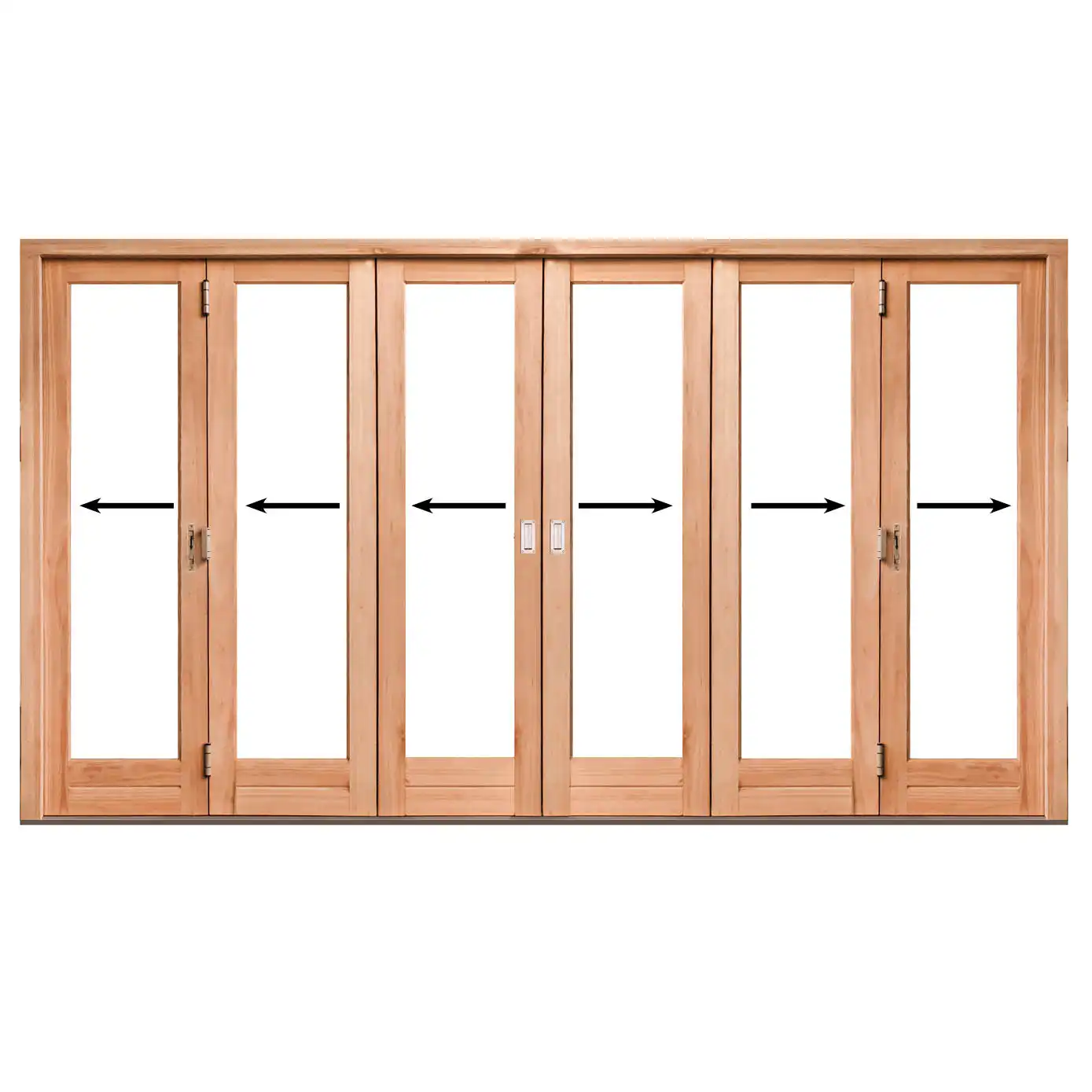 3792mm-Wooden-Folding-Door-6-Panel-Centre-opening