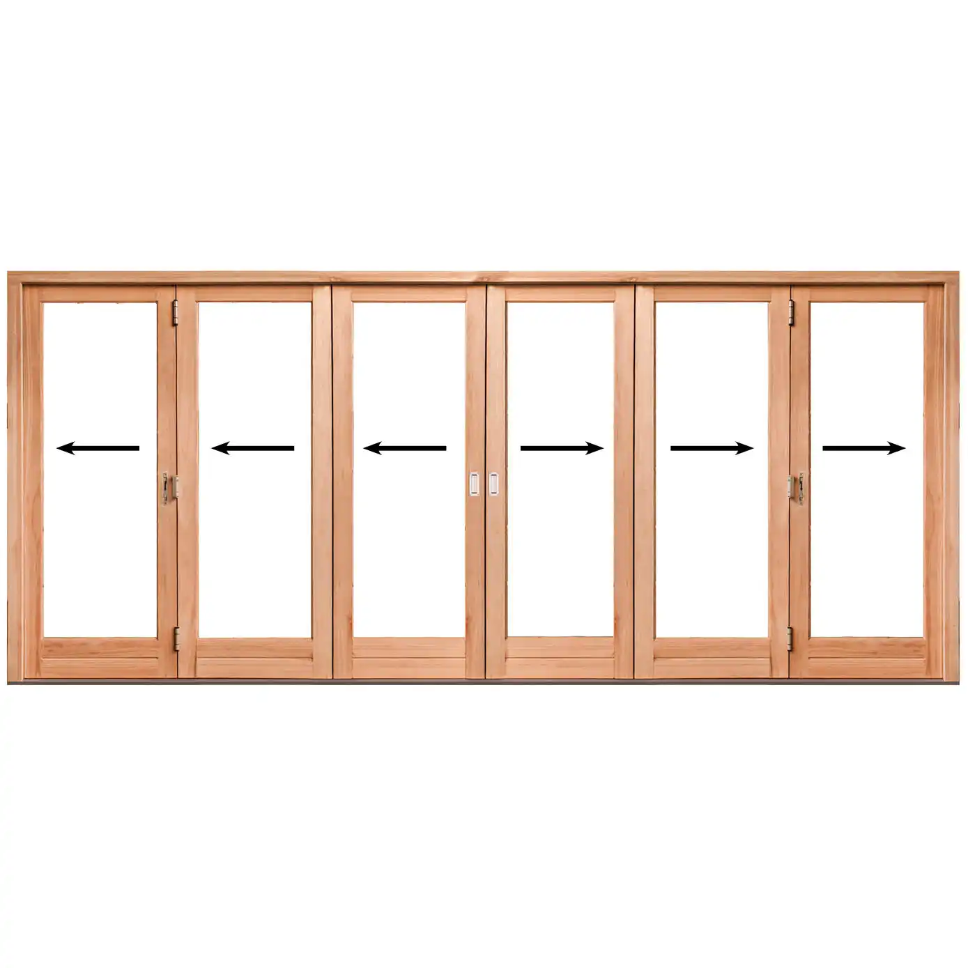 4942mm-Wooden-Folding-Door-6-Panel-Centre-Opening