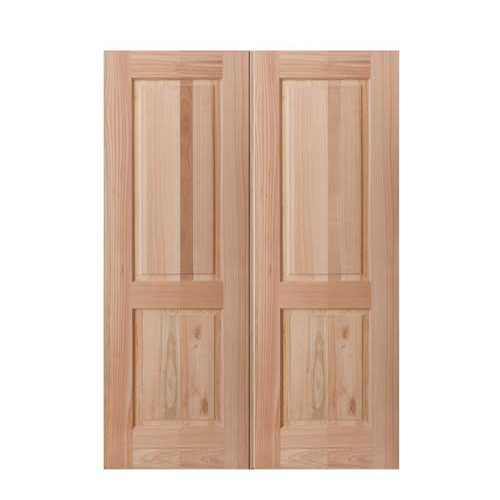 2 panel double wooden door 1220 height | K Parker Joinery | Buy Wooden Doors Online