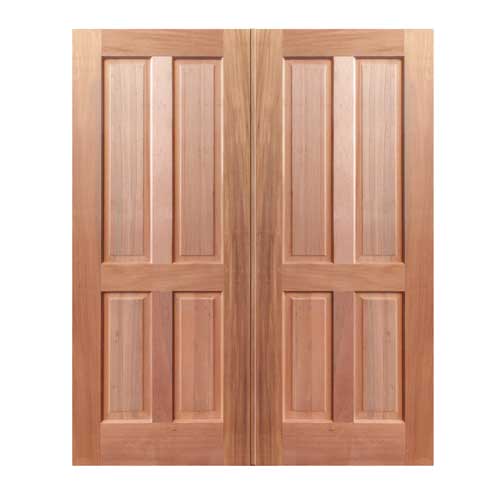 4 panel double wooden doors | K Parker Joinery | Buy Wooden Doors Online