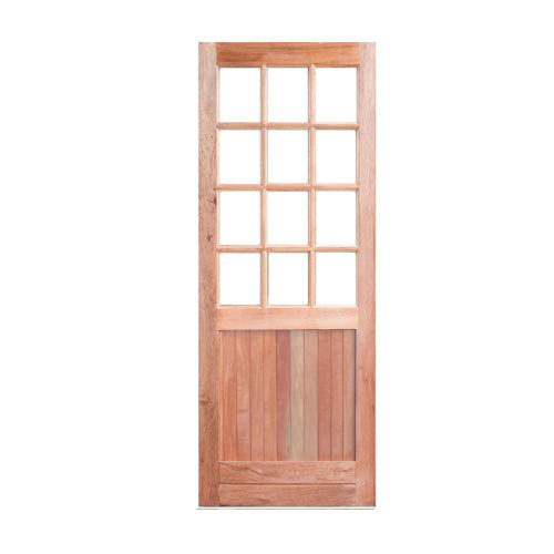 cottage pane top vertically slatted bottom wooden door