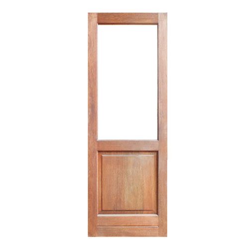 Full Pane Glass Top/Raised and Fielded Bottom Panel Single Wooden Door 813x2332 | K Parker Joinery | Buy Wooden Doors Online