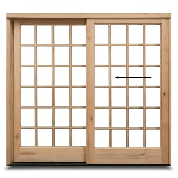 2100mm-Wooden-Sliding-Door-Cottage-Pane-left-opening